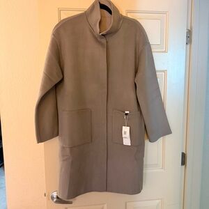 Wool/Cashmere Eileen Fisher Taupe reversible coat